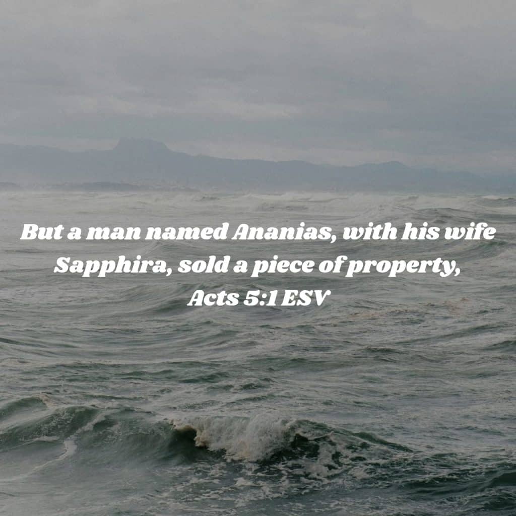HYPOCRISY OF ANANIAS AND SAPPHIRA 1 HYPOCRISY OF ANANIAS AND SAPPHIRA