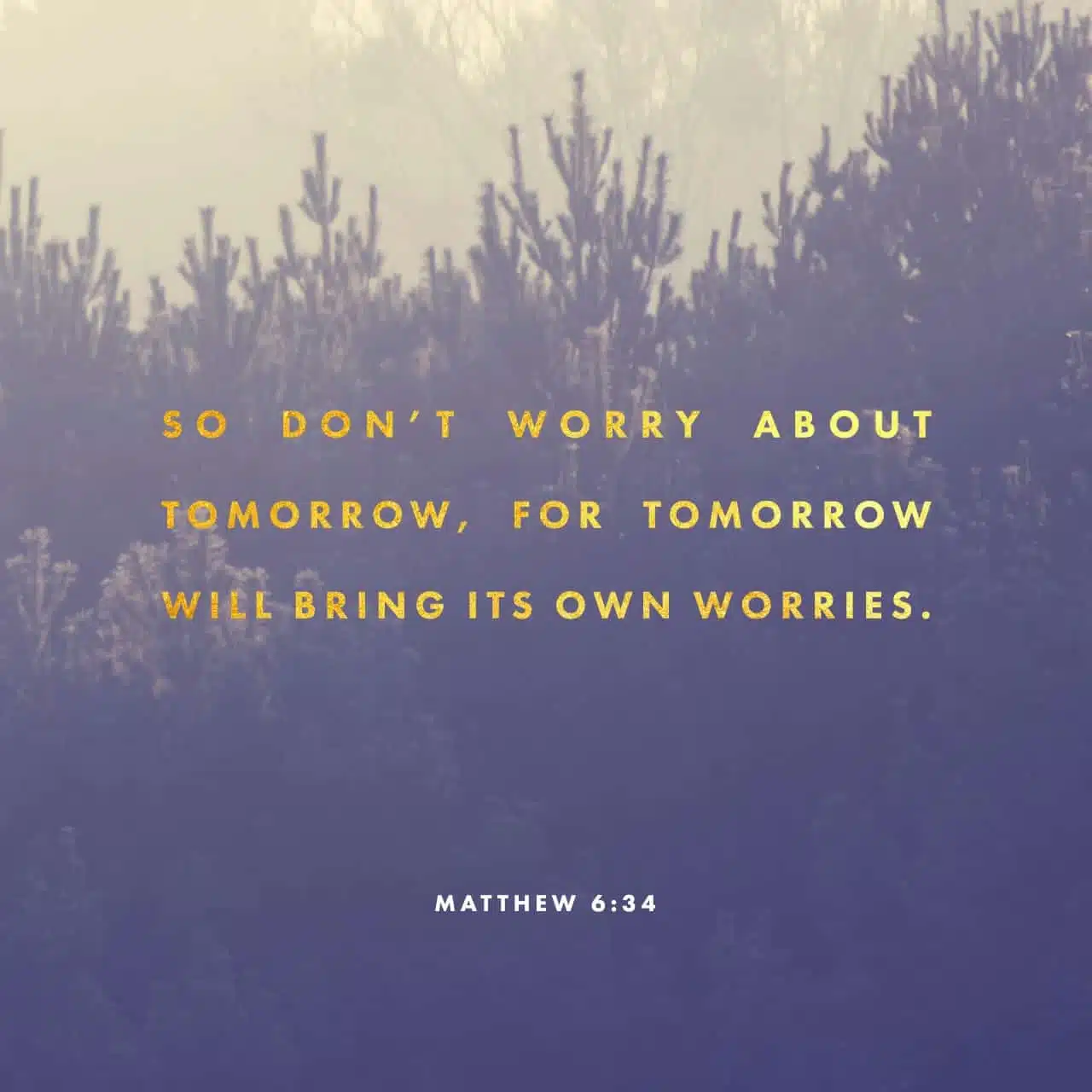 DON'T WORRY ABOUT TOMORROW