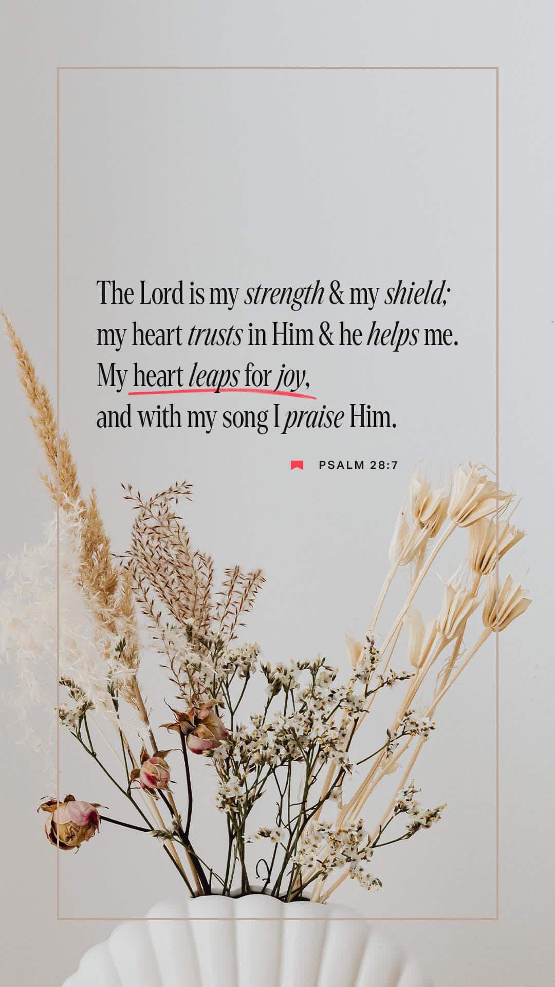 THE LORD IS MY STRENGTH