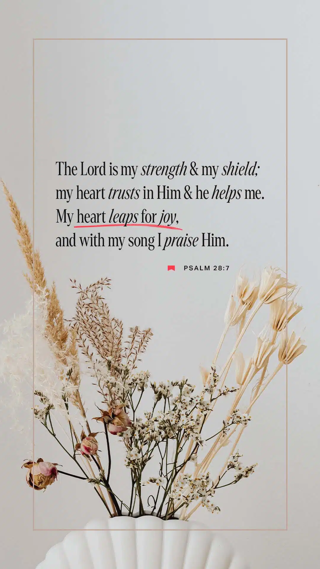 THE LORD IS MY STRENGTH 1 THE LORD IS MY STRENGTH