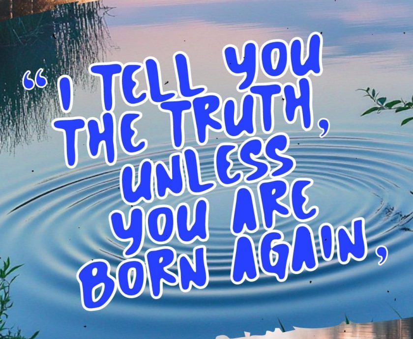 NO SUBSTITUTE TO THE NEW BIRTH