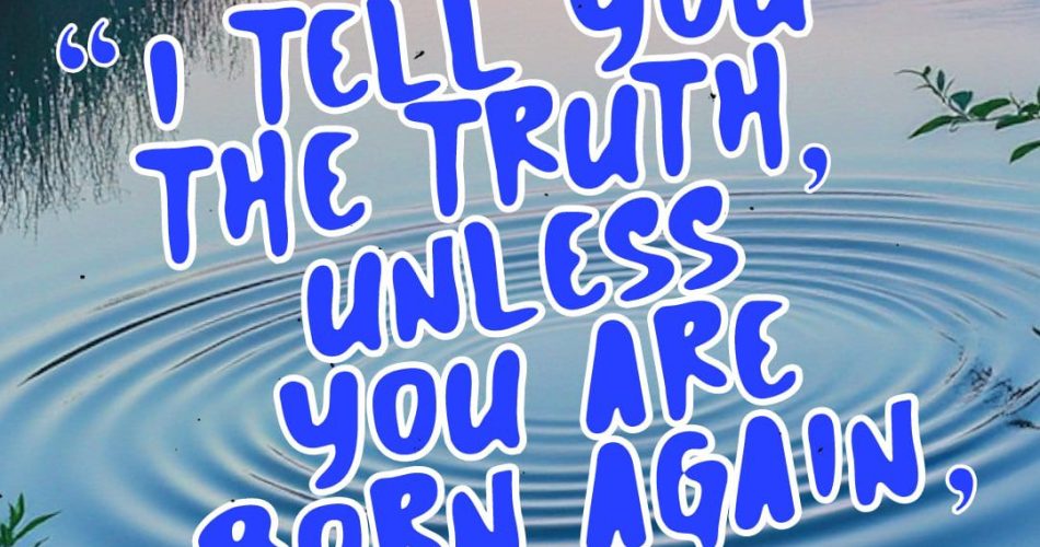 NO SUBSTITUTE TO THE NEW BIRTH