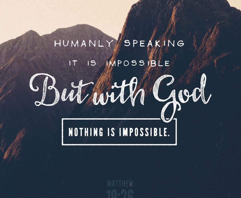 BEYOND HUMAN ABILITY AND CAPACITY