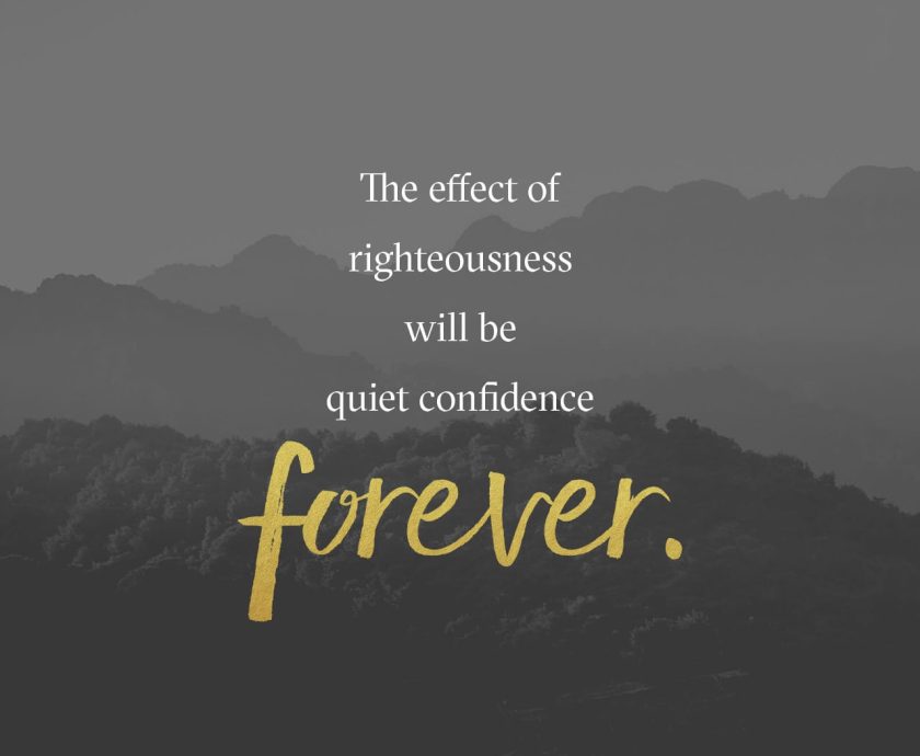 IN QUIETNESS AND CONFIDENCE