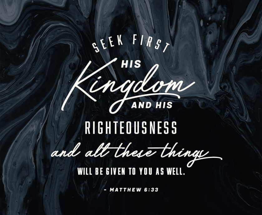 SEEK ONLY THE KINGDOM