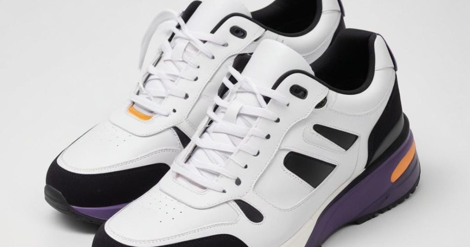 purple striped shoes 1