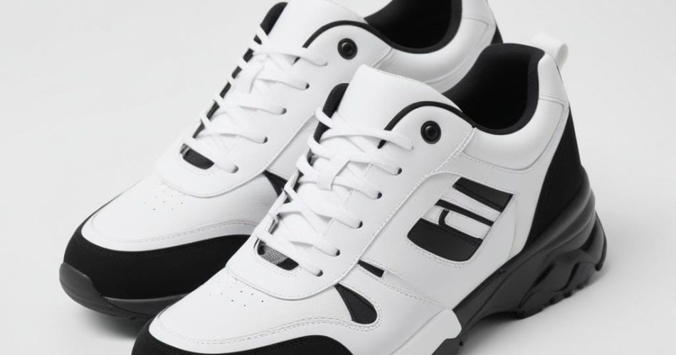 white black sneakers 1