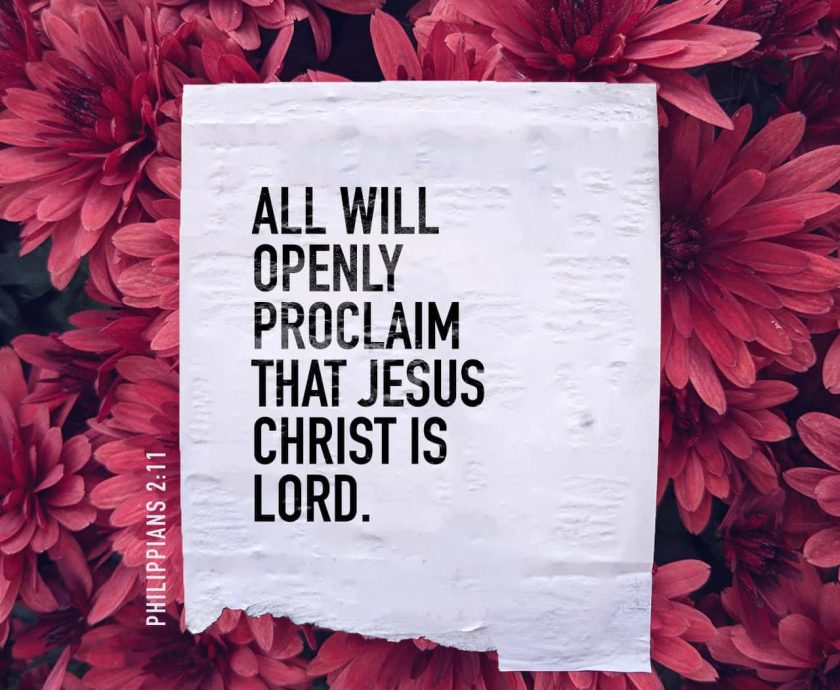 KNOW AND WORSHIP HIM AS LORD