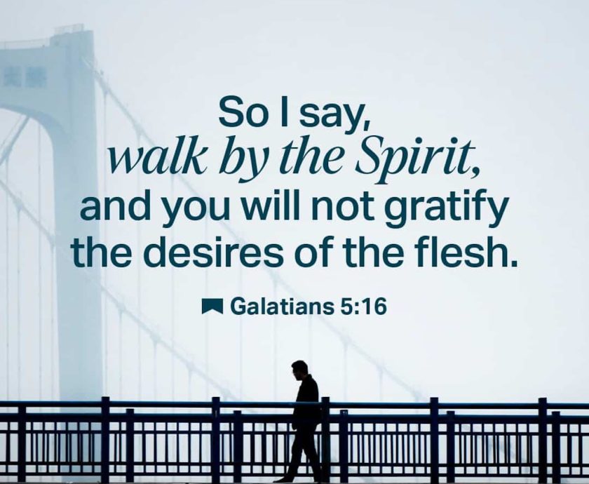 WALKING IN THE SPIRIT IS THE ANSWER